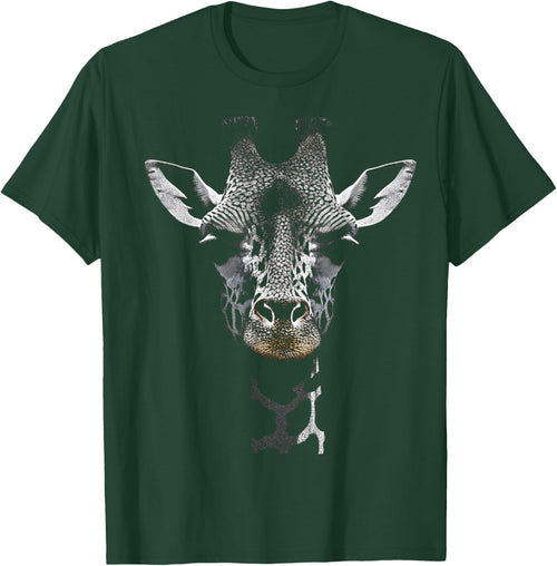 Giraffe Lover Animal Art Portrait Graphic Giraffe