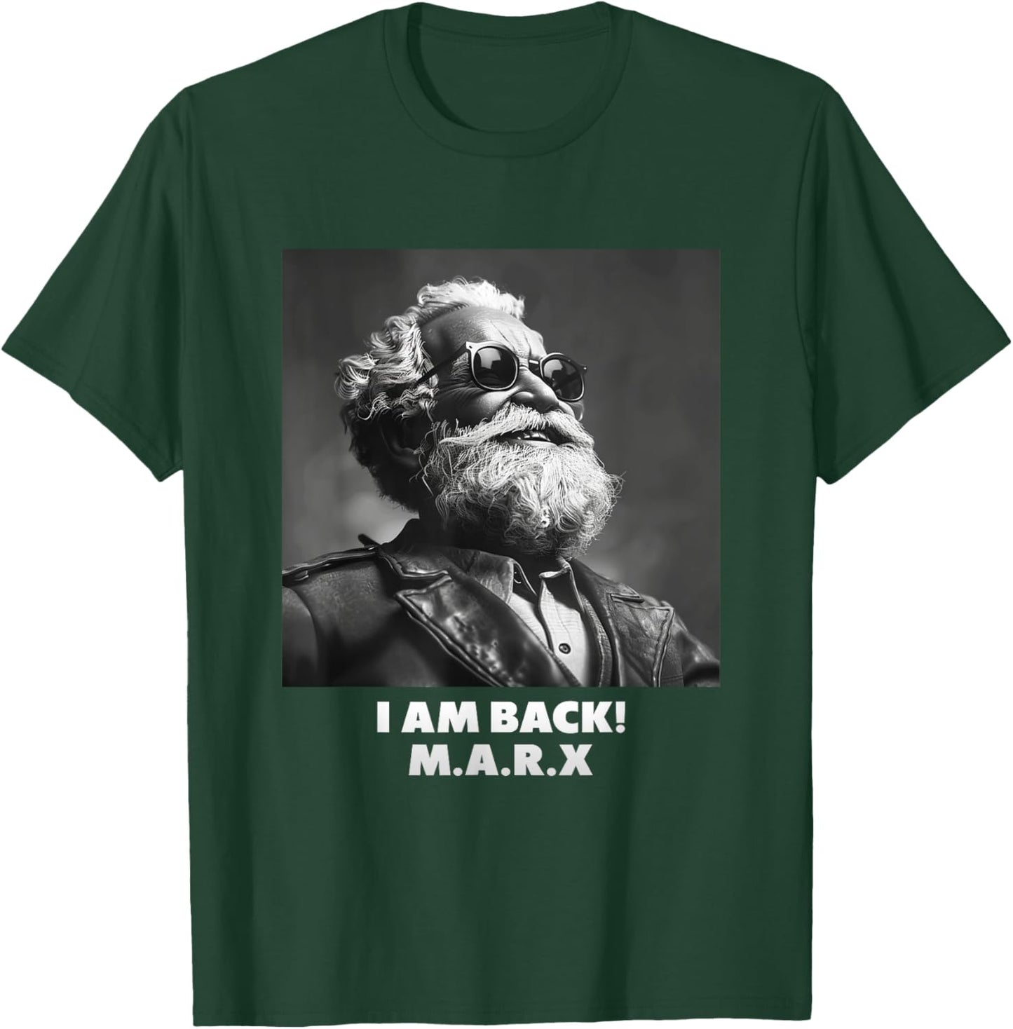 I AM BACK, Karl Marx, Communist, Cool Marx , Black, S T-Shirt - T-Shirt | Forest