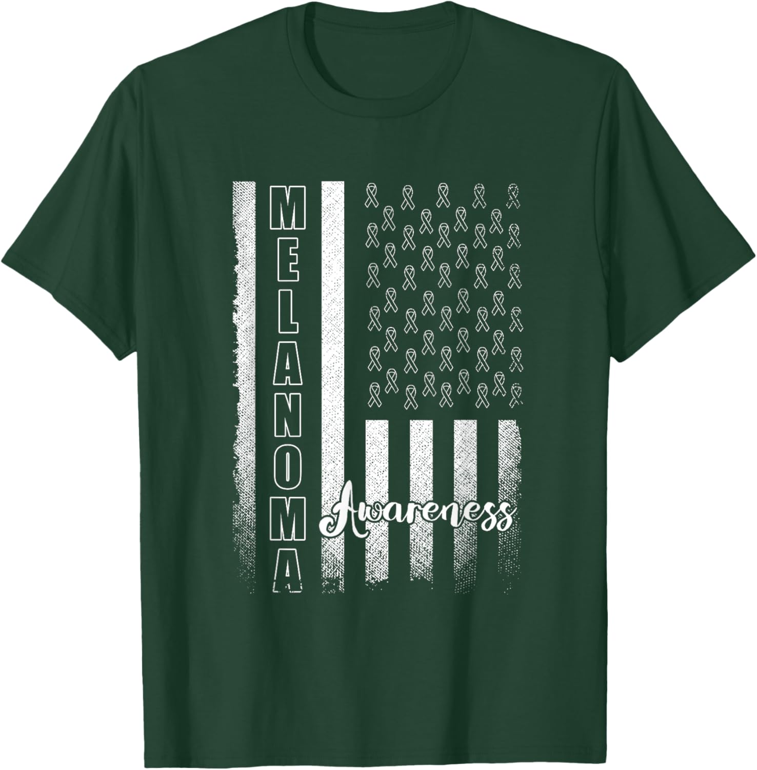 Melanoma Awareness Survivor Skin Cancer T-Shirt - T-Shirt | Forest