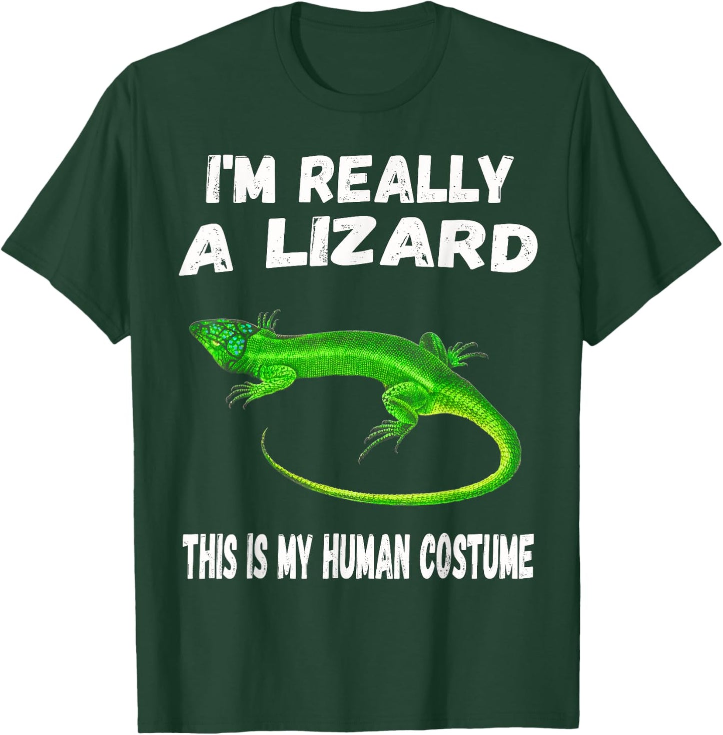 This is my Human Costume I'm Really a LIZARD Cute T-Shirt - T-Shirt | Forest