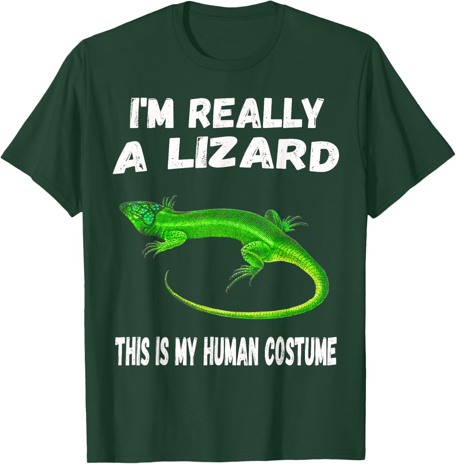 This is my Human Costume I'm Really a LIZARD Cute T-Shirt - T-Shirt | Forest
