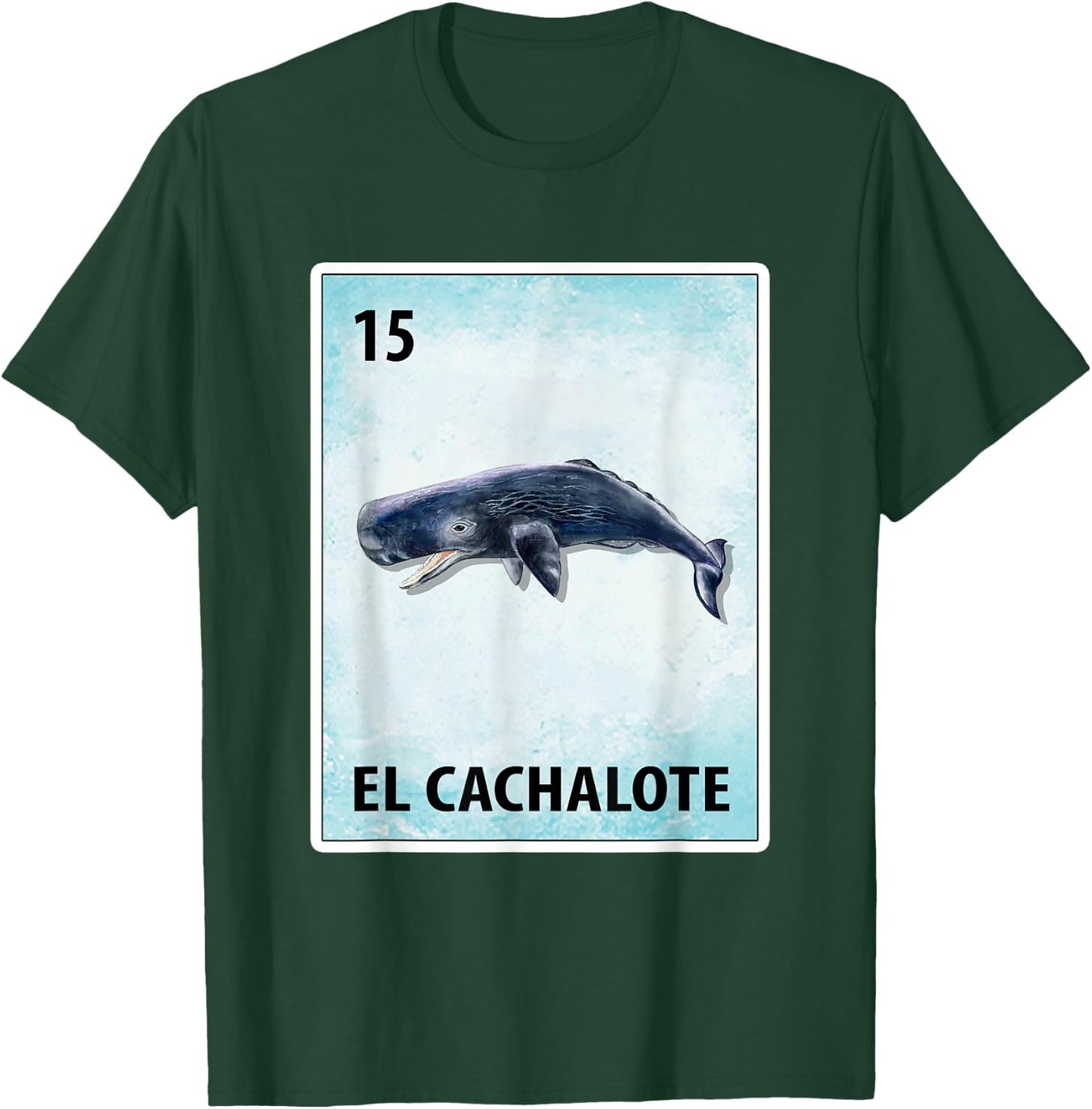 El Cachalote Mexican Sperm Whale Cards T-Shirt - T-Shirt | Forest