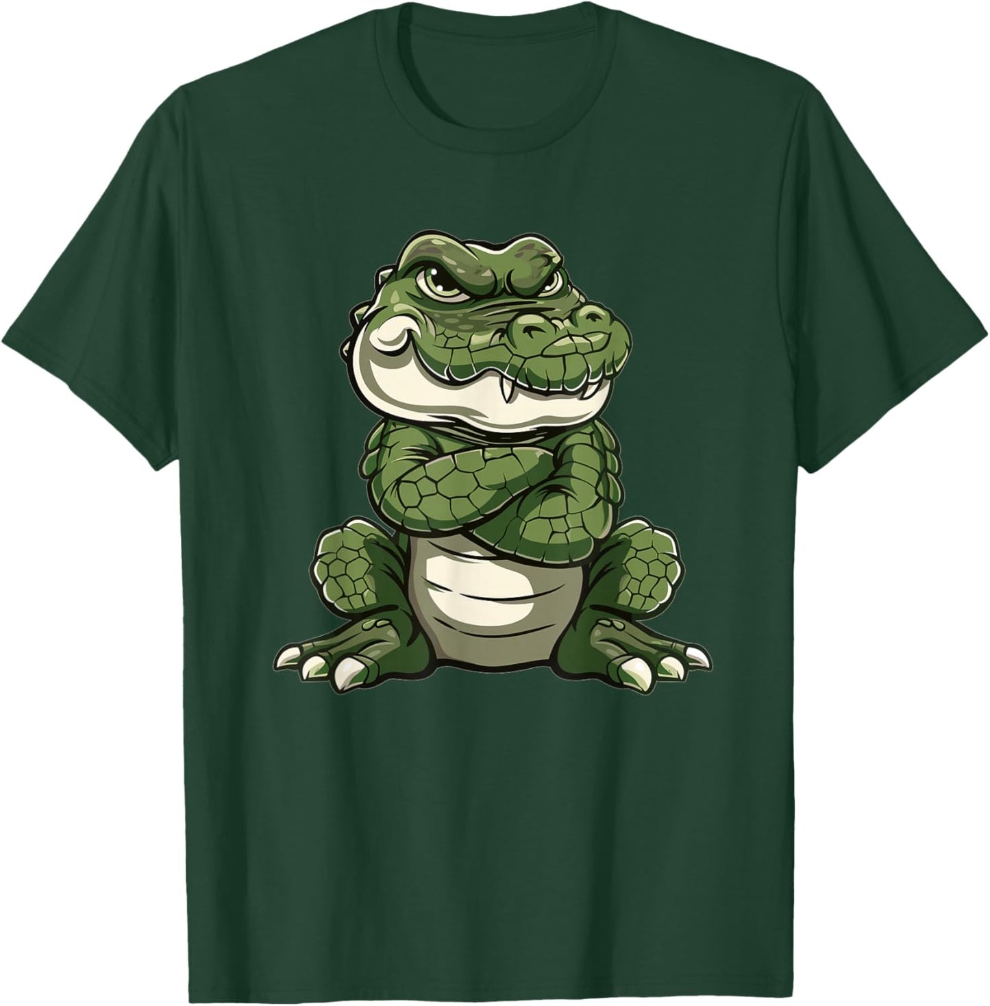 Grumpy Alligator I Kids Alligator T-Shirt - T-Shirt | Forest