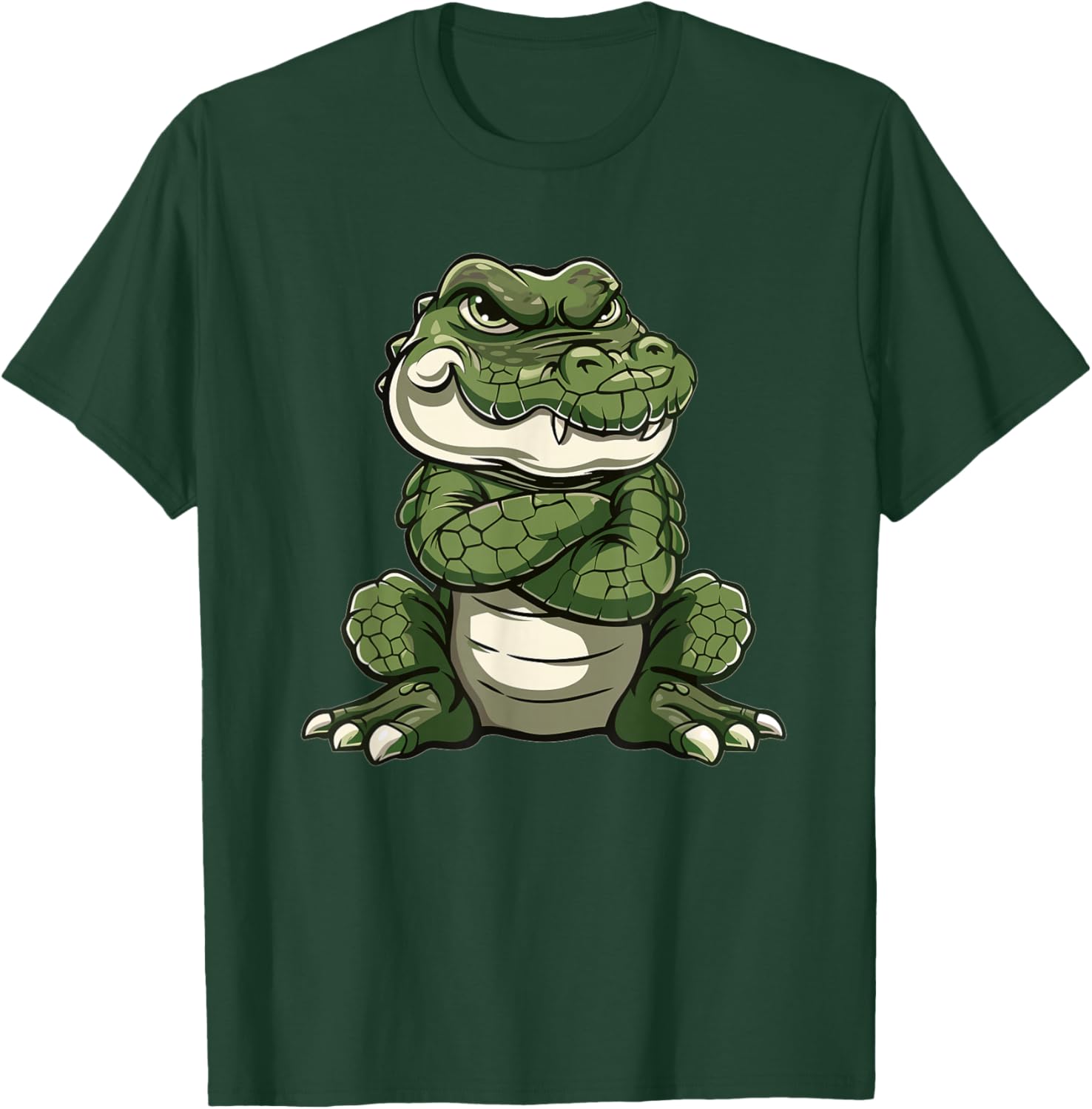 Grumpy Alligator I Kids Alligator T-Shirt - T-Shirt | Forest