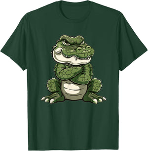Grumpy Alligator I Kids Alligator T-Shirt - T-Shirt | Forest