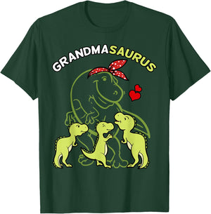 Grandmasaurus Grandma Tyrannosaurus Dinosaur Mother's Day T-Shirt - T-Shirt | Forest