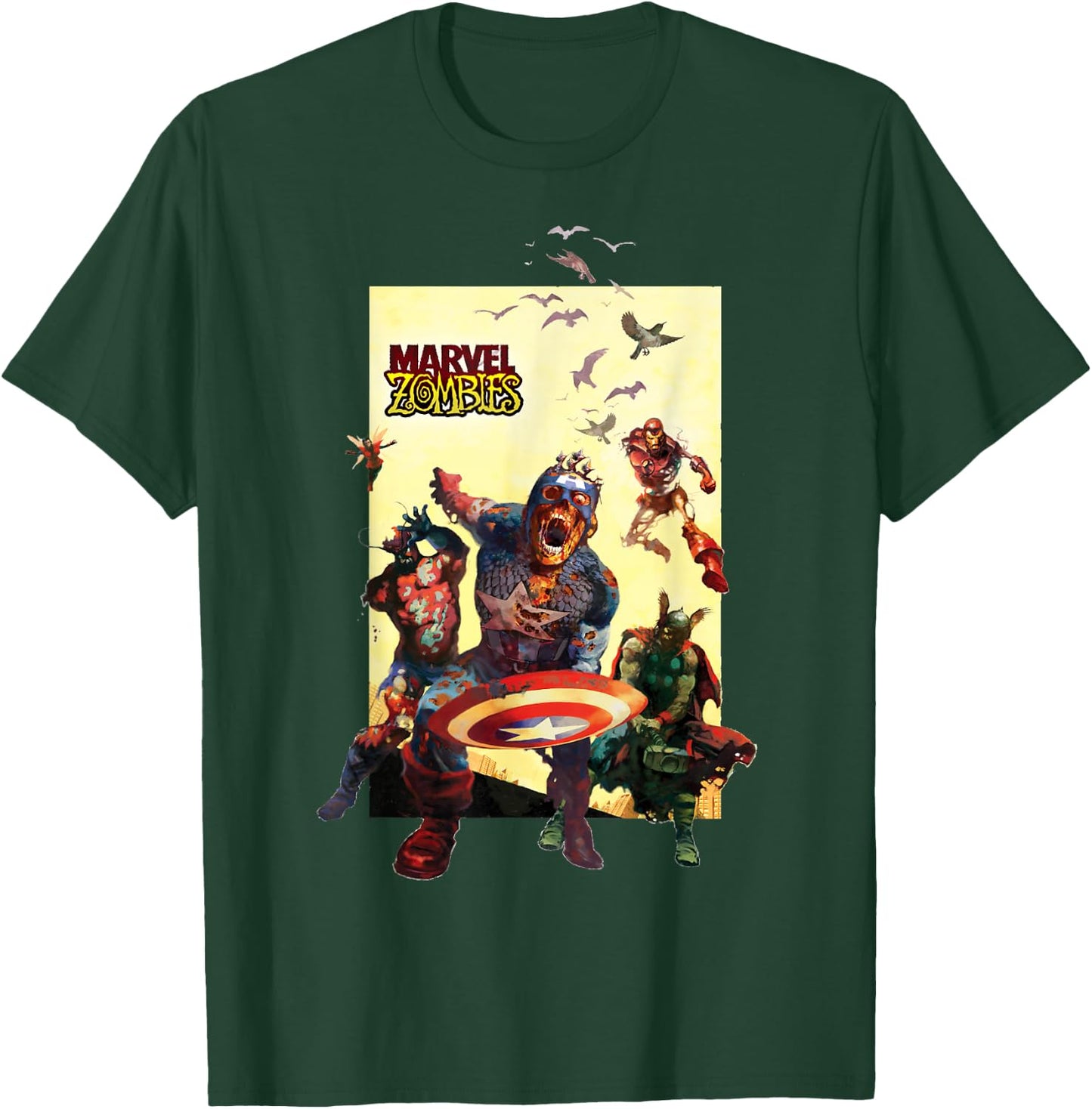 Marvel Zombies Avengers Group Shot Zombie T-Shirt - T-Shirt | Forest