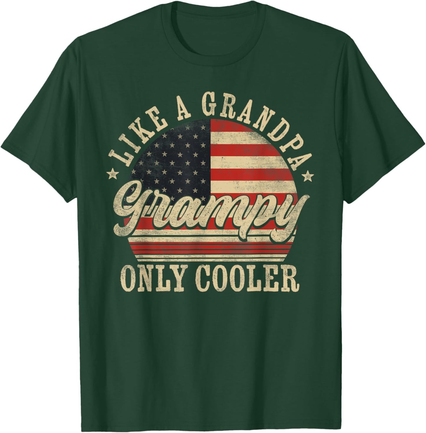 Grampy Like a Grandpa Only Cooler Grampy Father's Day T-Shirt - T-Shirt | Forest