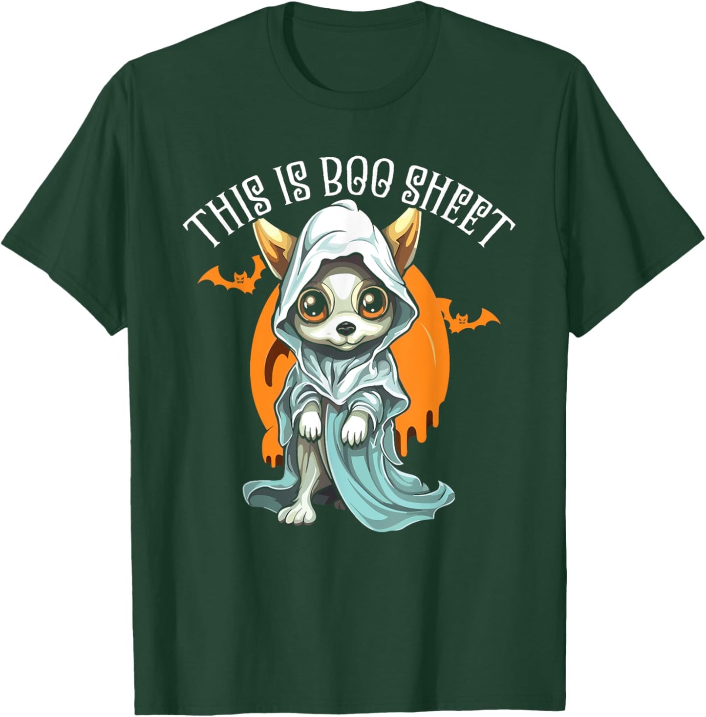 Chihuahua Halloween Puppy Trick Or Treat Spooky Dog Lover T-Shirt - T-Shirt | Forest