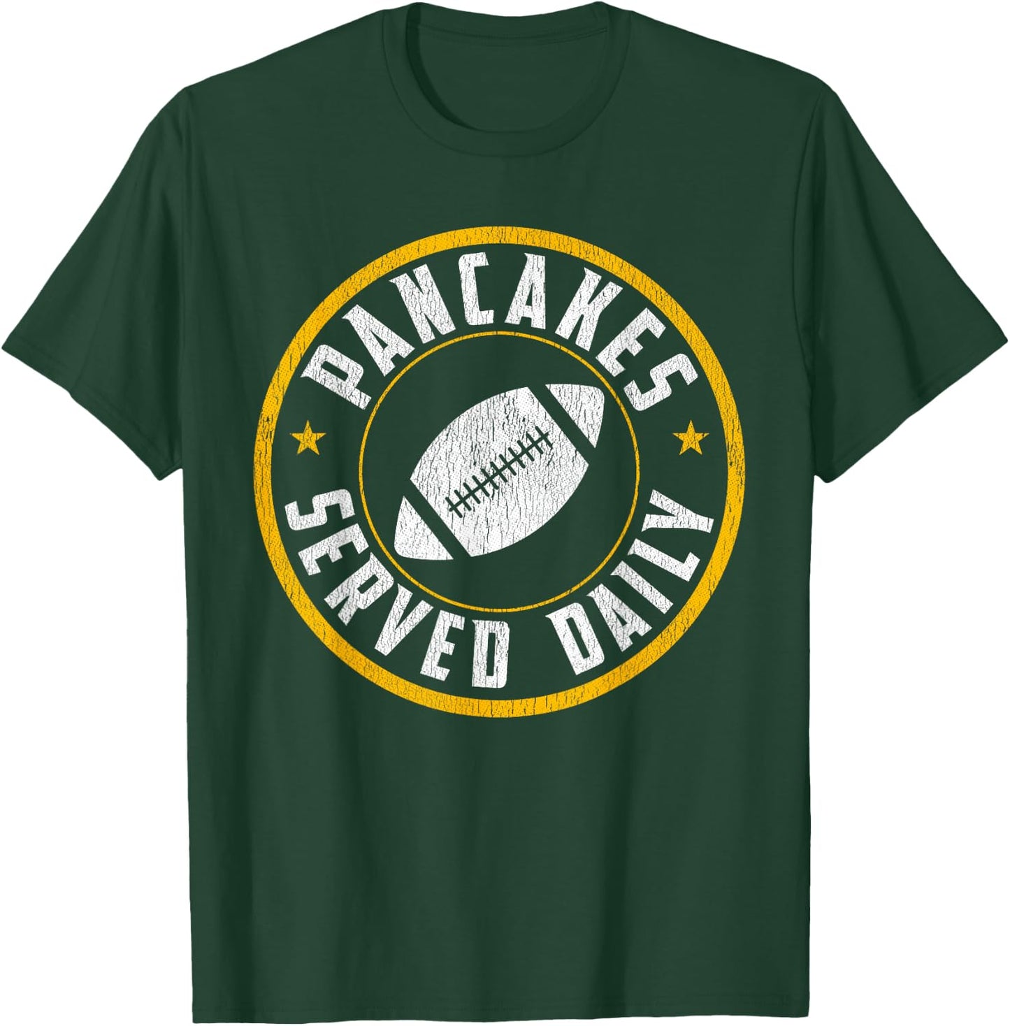 Football Offensive Lineman Pancakes Served Daily Gift T-Shirt - T-Shirt | Forest
