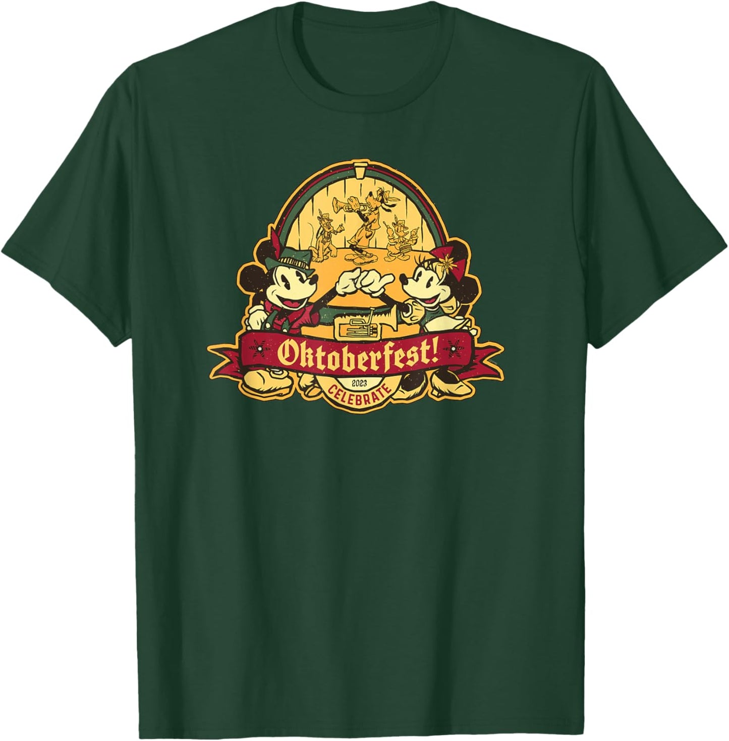 Disney Mickey and Minnie Mouse Celebrate Oktoberfest 2023 T-Shirt - T-Shirt | Forest