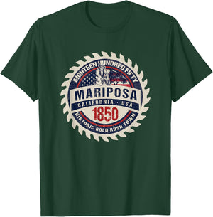 Mariposa California Historic Gold Rush Mining Town Souvenir T-Shirt - T-Shirt | Forest