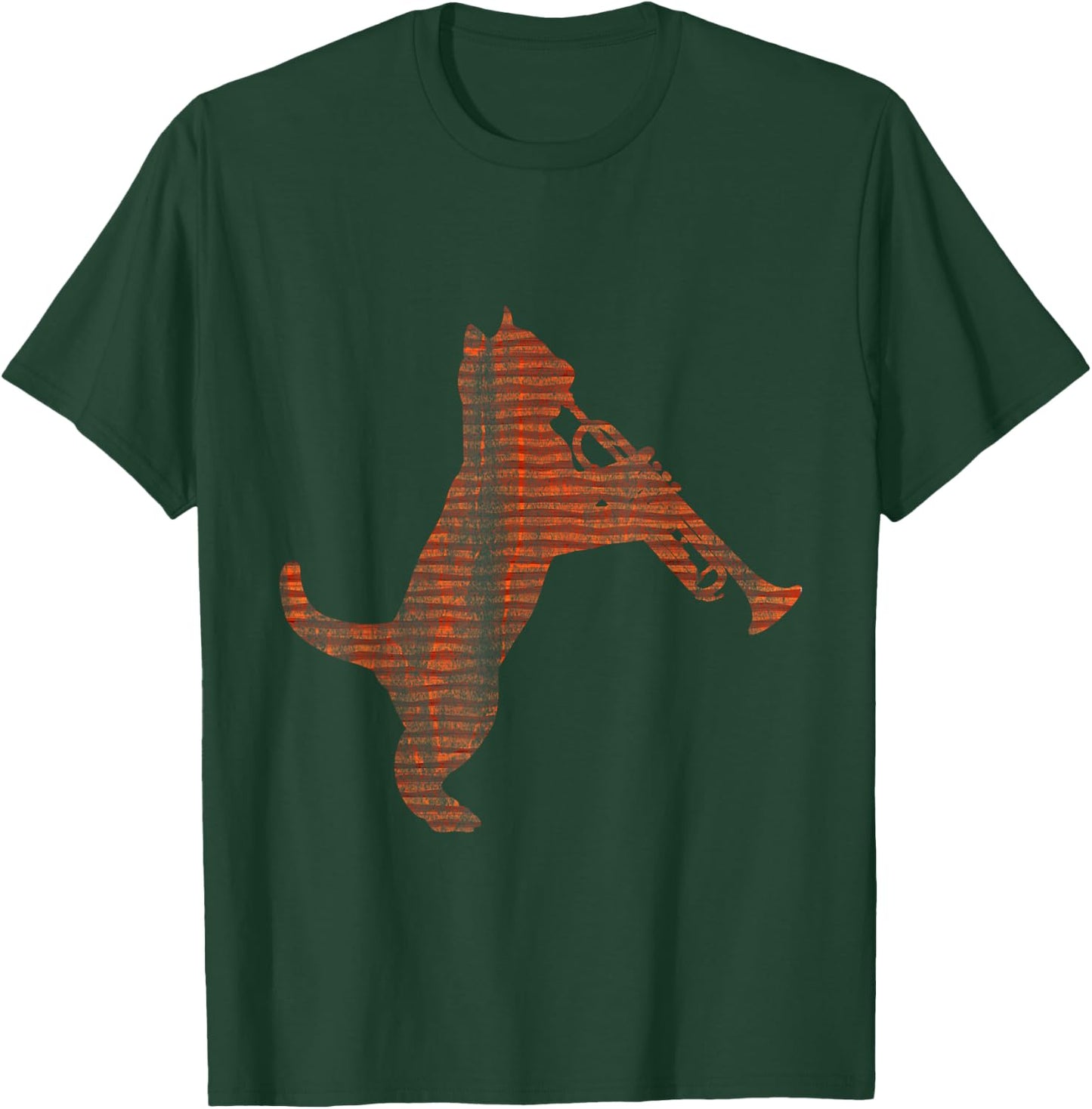 Cat Playing Trumpet T-Shirt - T-Shirt | Forest