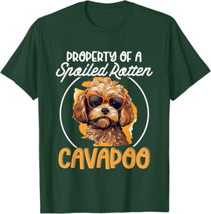 Cavapoo Dog Breed Pet Property of a spoiled rotten Cavapoo T-Shirt - T-Shirt | Forest