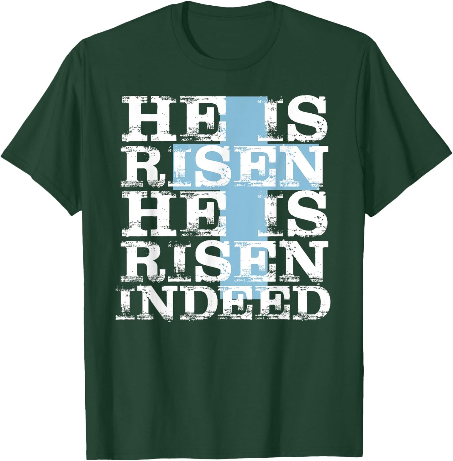 He is Risen Indeed Shirt Cute Easter Resurrection Sunday T-Shirt - T-Shirt | Forest