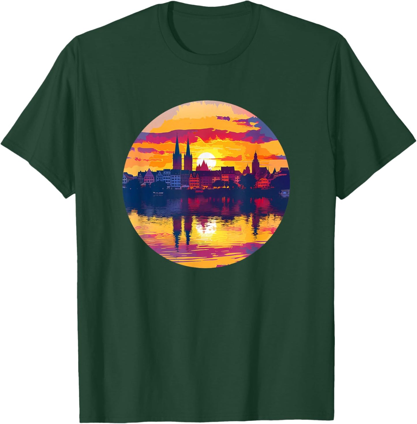 Tübingen Skyline T-Shirt - T-Shirt | Forest