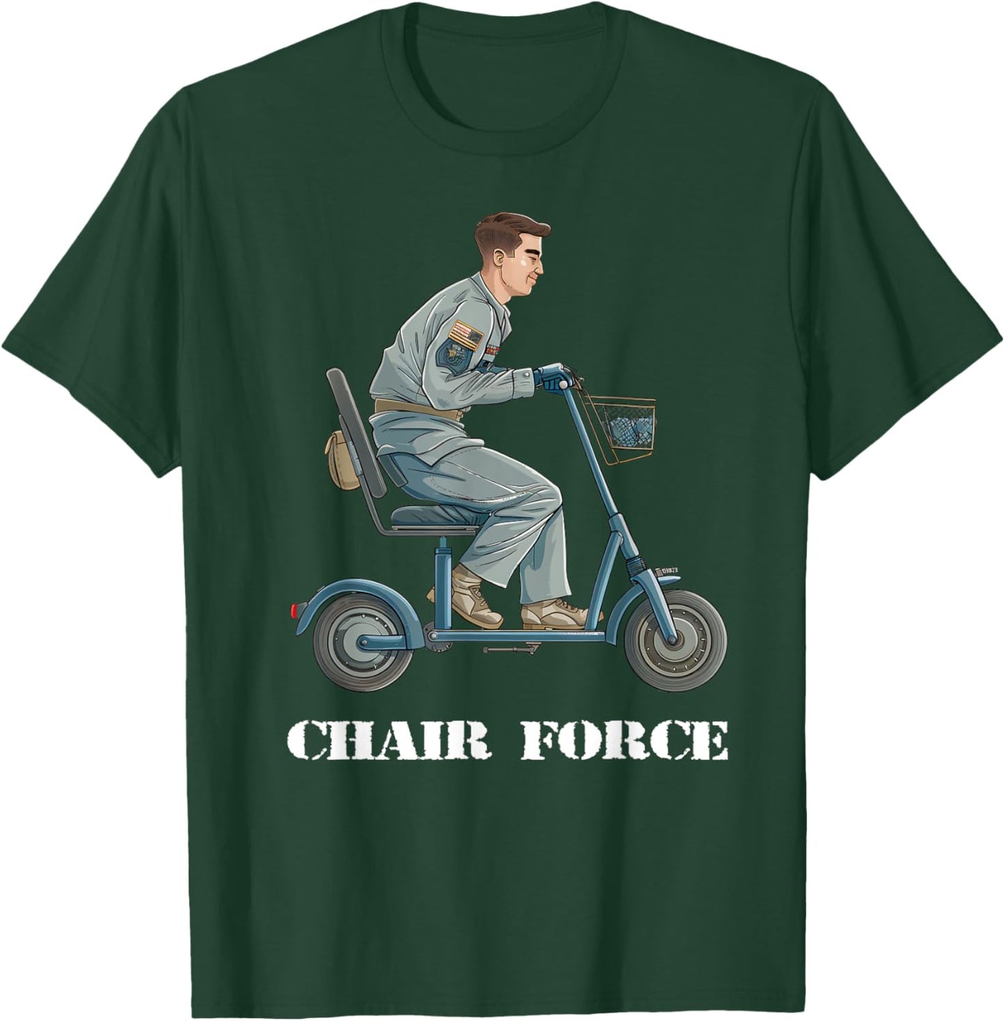 Funny Chair Force One US Military Veteran Airman Air Gifts T-Shirt - T-Shirt | Forest