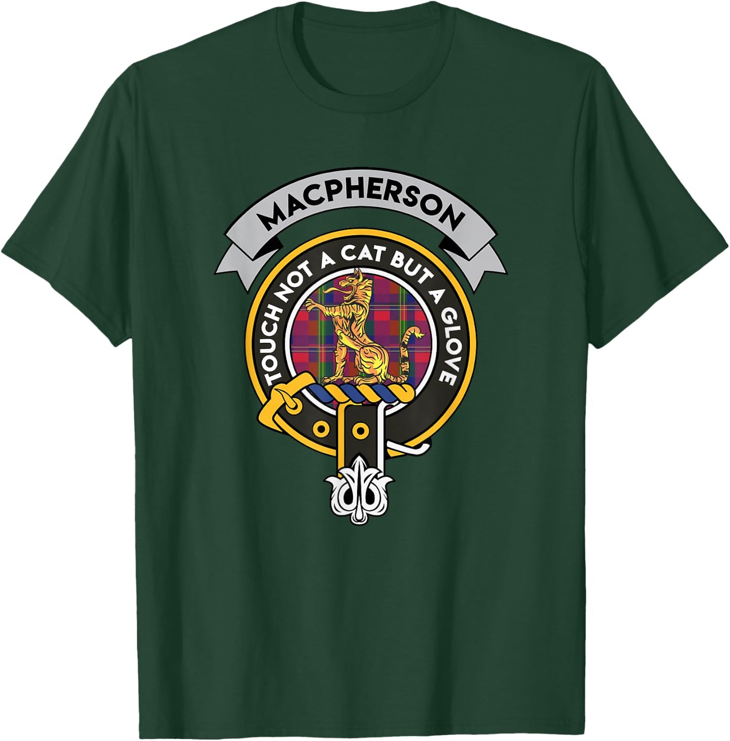 Macpherson Clan Badge Shirt - Scottish Tartan Shirt T-Shirt - T-Shirt | Forest