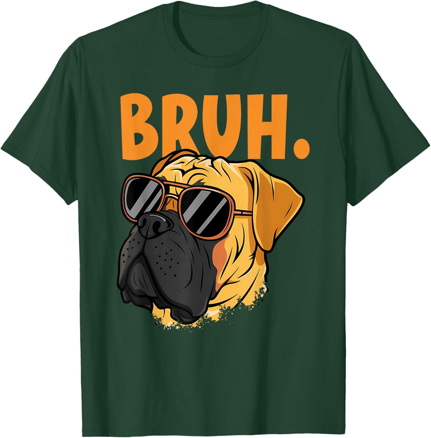 Bruh Funny Meme Saying Bruh with Dog face Teens Boy Girls T-Shirt - T-Shirt | Forest
