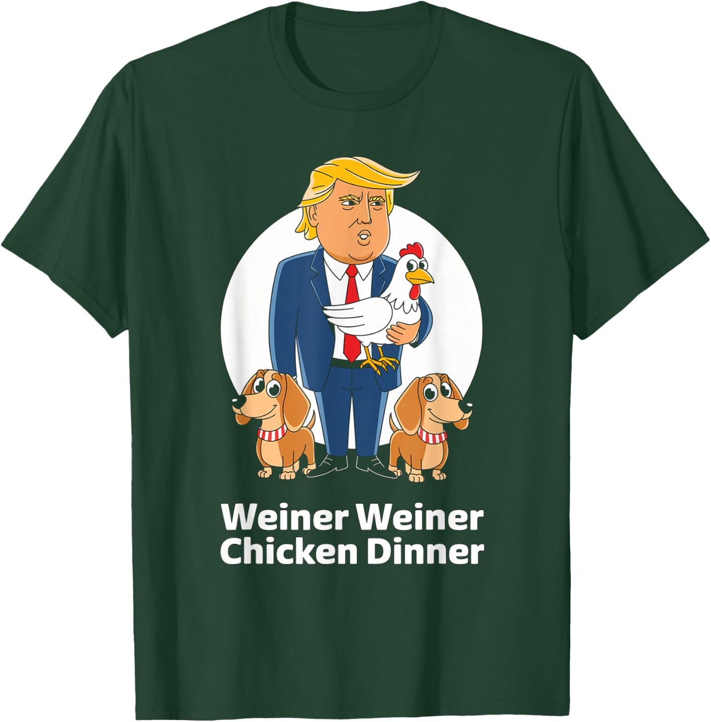 Dachshund Lover Designs Trump Winner -Adults Dachshund Dog Lover Humor Enthusiasts Black Small Classic Fit Short Sleeve Pull On 1 Count T-Shirt - T-Shirt | Forest