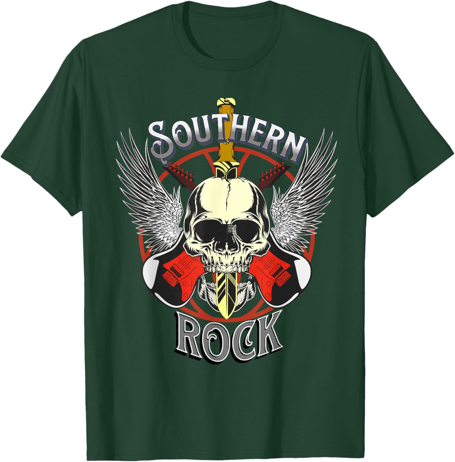 Southern Rock Classic Rock & Roll USA South Music Bands T-Shirt - T-Shirt | Forest