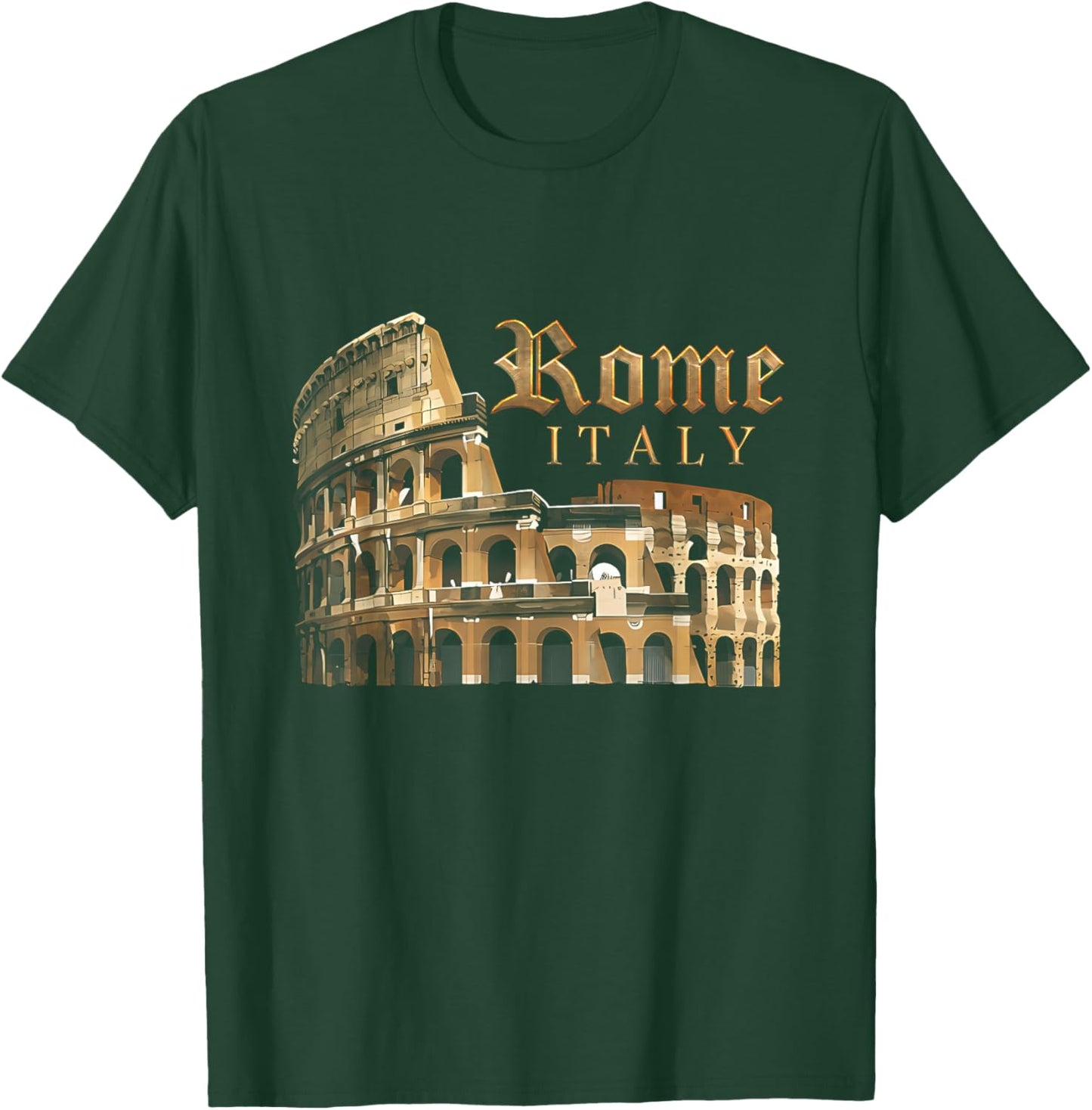 Retro Vintage Roma Italia Kolosseum Souvenirs Rom Italien T-Shirt - T-Shirt | Forest