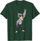 Cool Rocker Shoebill Cigogne Oiseau en Cuir Biker Tenue T-Shirt - T-Shirt | Forest