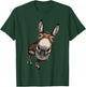 Funny Donkey Donkey Face Curious Donkey T-Shirt - T-Shirt | Forest