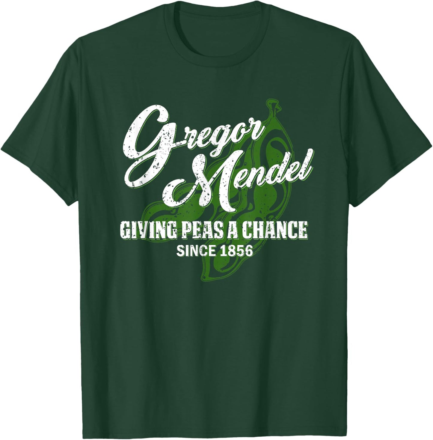 Mendel Giving Peas a Chance - Biology T-Shirt - T-Shirt | Forest