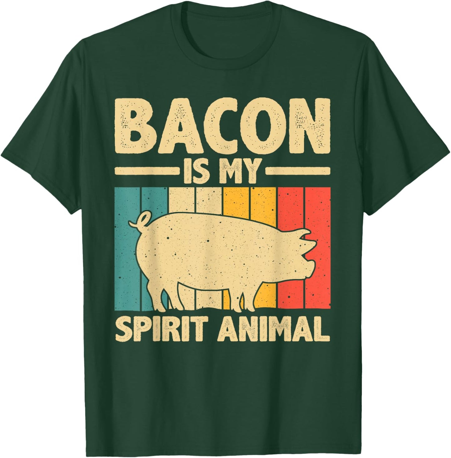 Cool Bacon Design Women Kids Bacon Pig Pork Lover T-Shirt - T-Shirt | Forest