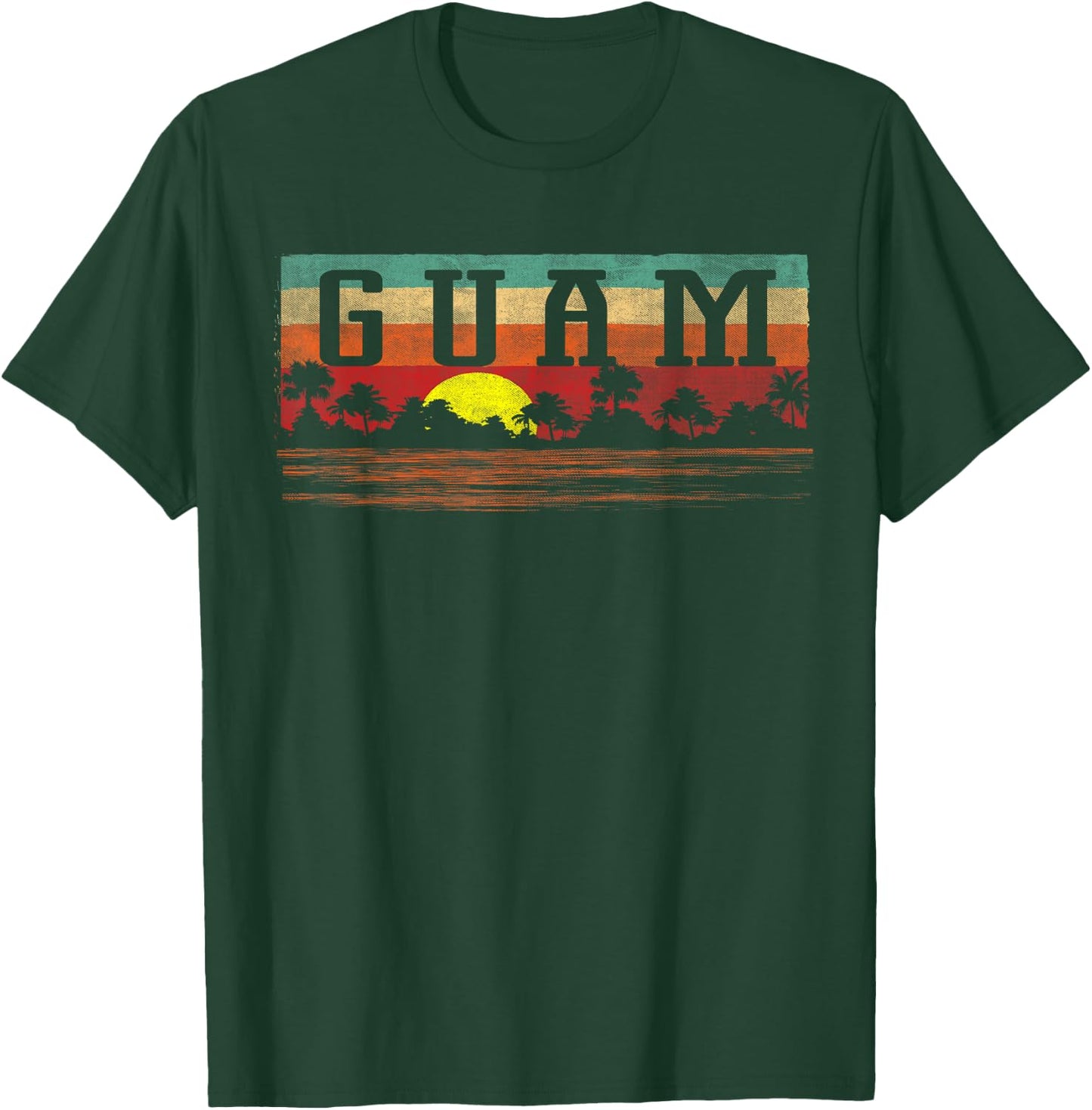 Vintage Guam Shirt - Tropical Guam T Shirt T-Shirt - T-Shirt | Forest