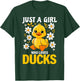 Just a Girl Who Loves Ducks Shirt Girl Cute Funny Duck Gifts T-Shirt - T-Shirt | Forest