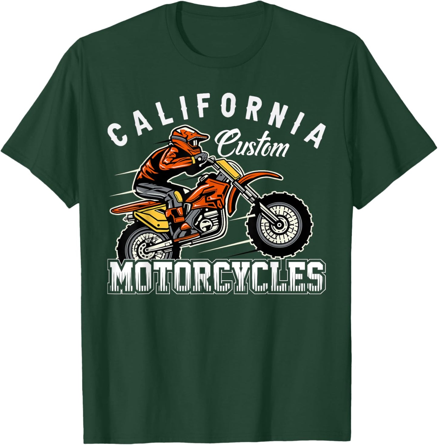 California Custom Motorcycles T-Shirt - T-Shirt | Forest