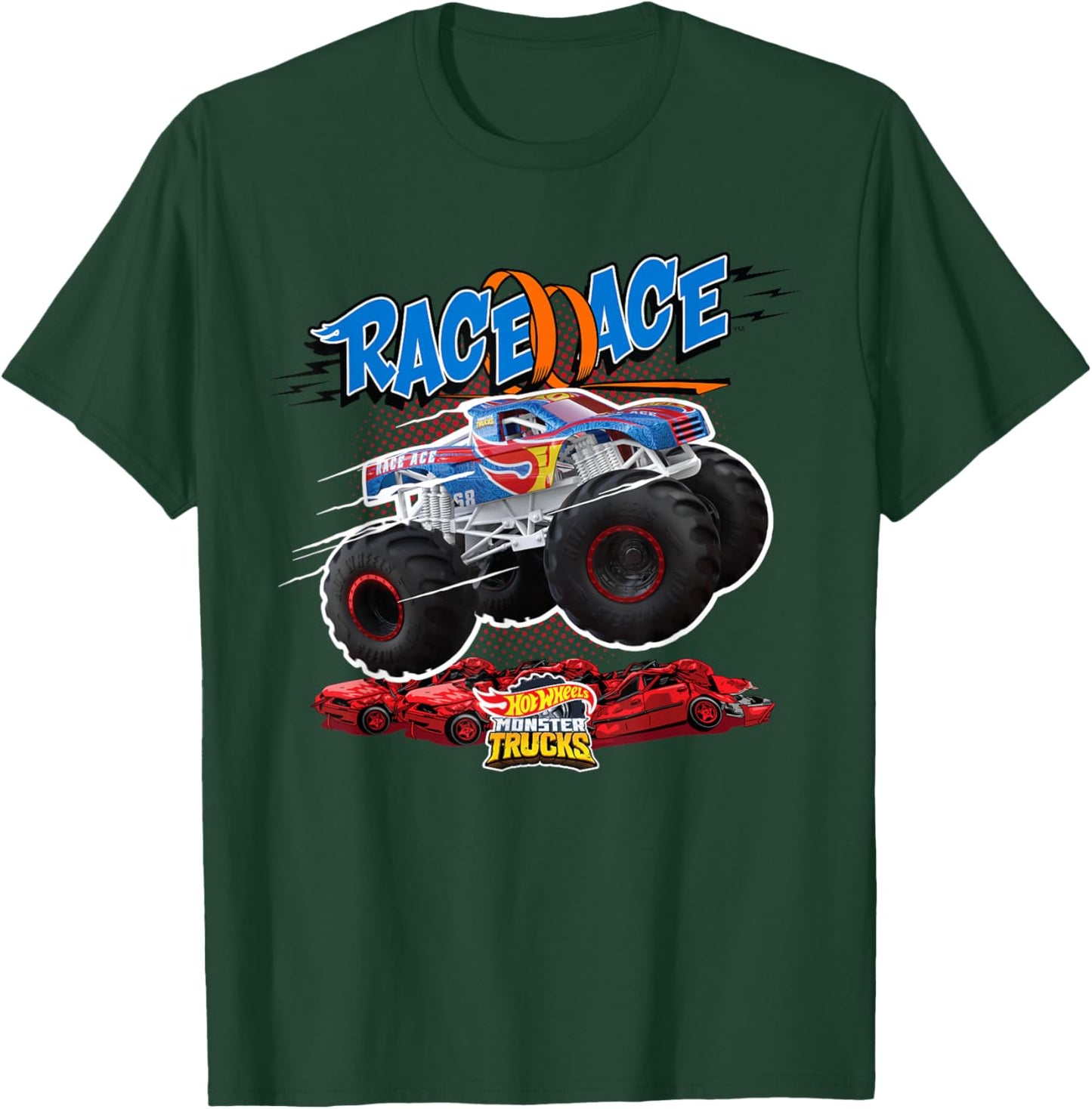 Hot Wheels Monster Trucks - Race Ace T-Shirt - T-Shirt | Forest