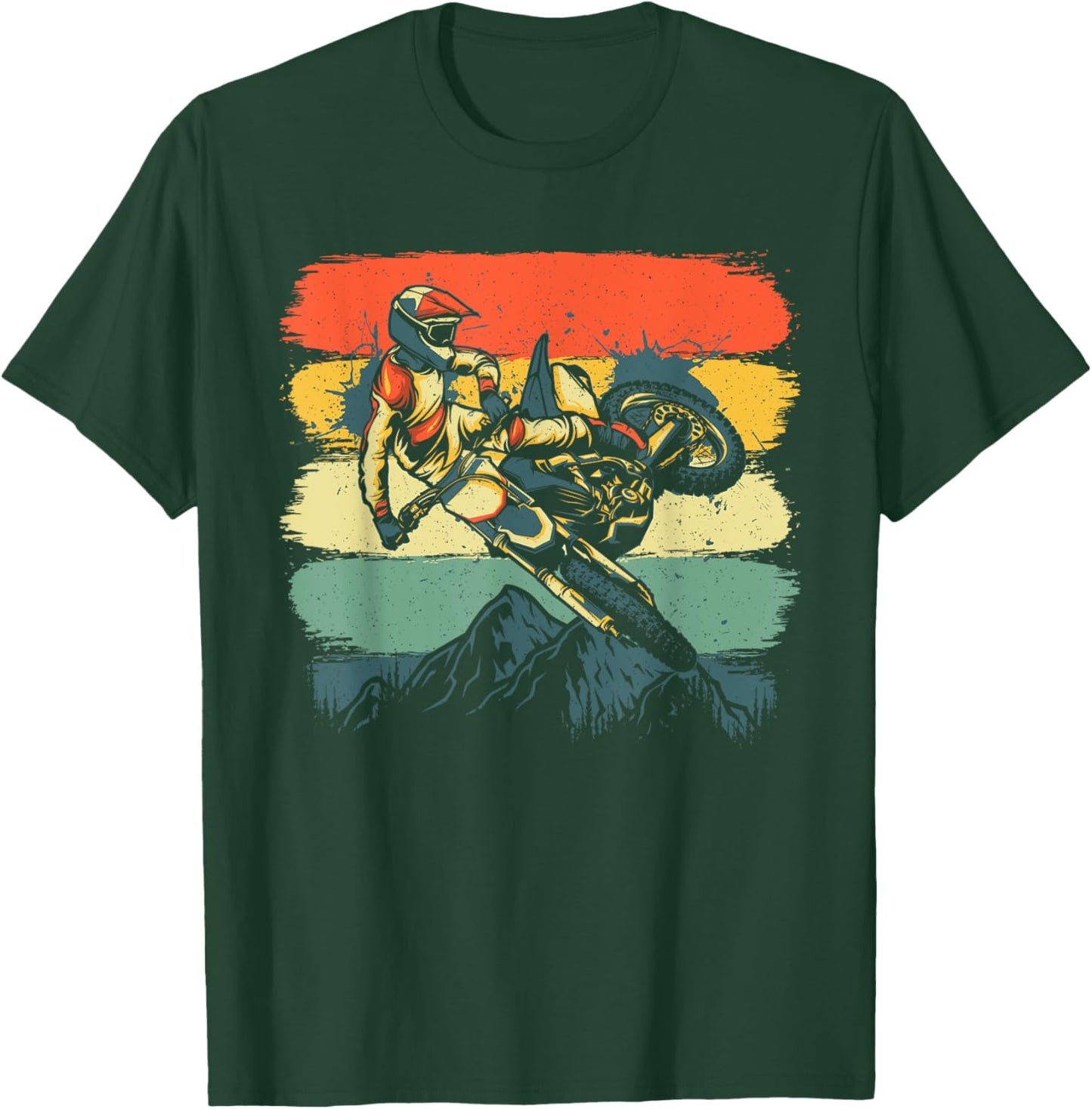 Funny Dirt Bike Women Kids Dirtbike Motorbike Lovers T-Shirt - T-Shirt | Forest