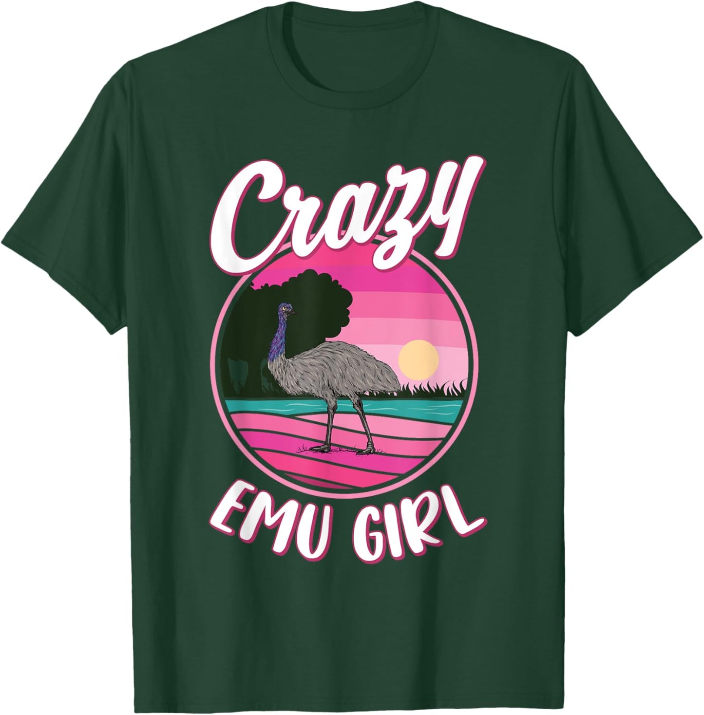 Crazy Emu Girl T-Shirt - T-Shirt | Forest