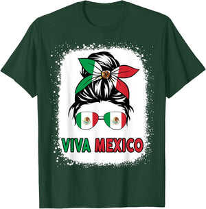 Viva Mexico Women Girl Cinco De Mayo Funny Mexican T-Shirt - T-Shirt | Forest