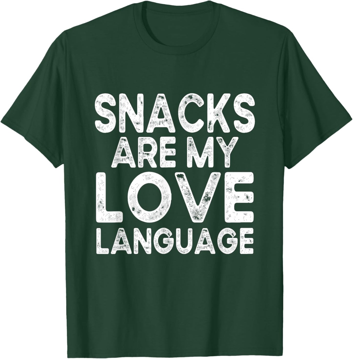 Snacks Are My Love Language Valentine Day Kids Boys T-Shirt - T-Shirt | Forest