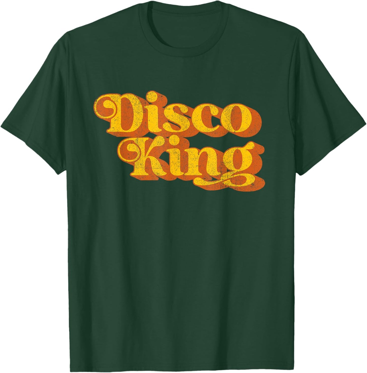 Retro Disco King Funny Vintage 60's 70's Party Men's Costume T-Shirt - T-Shirt | Forest