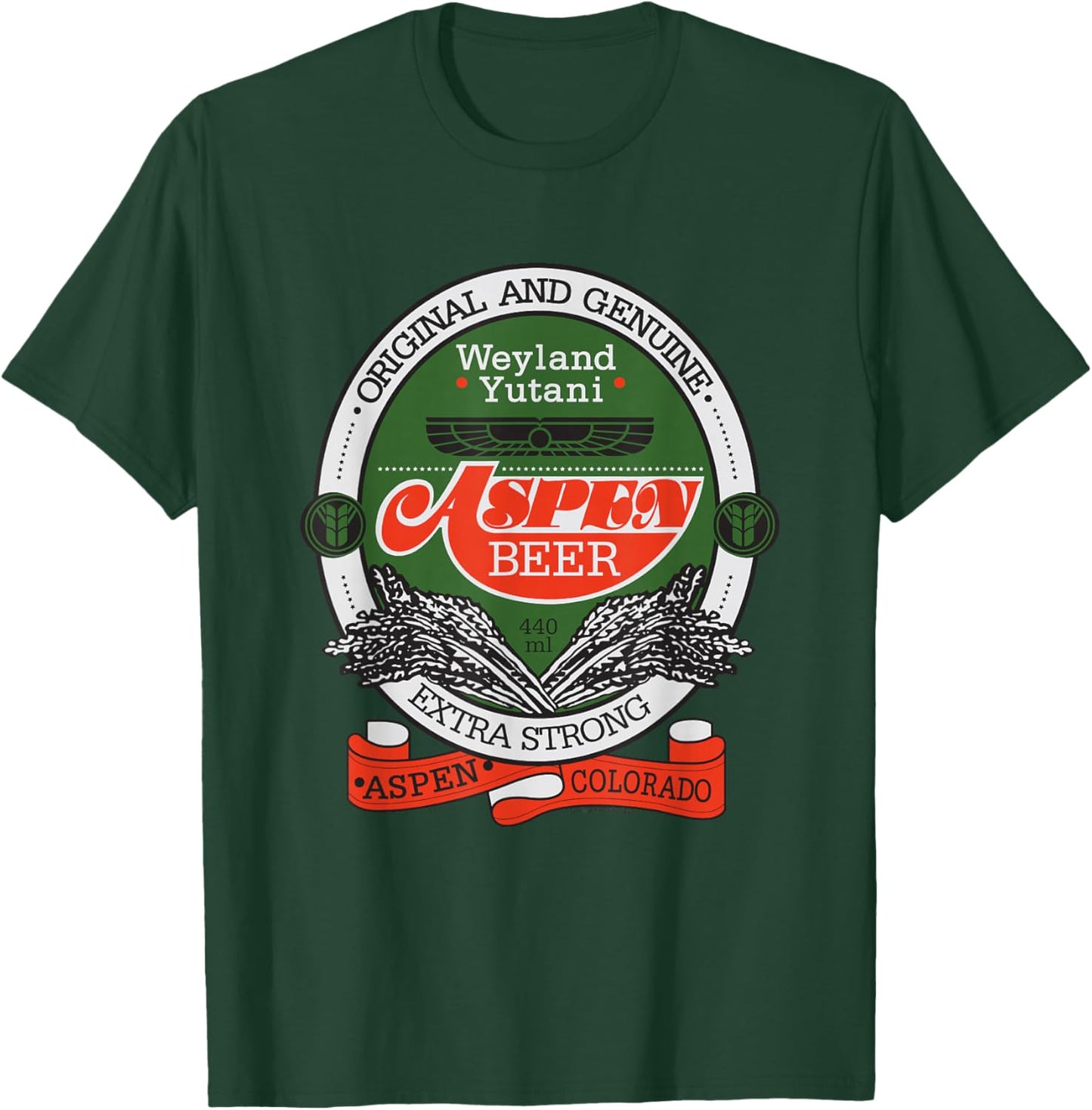 Alien: Romulus Original Weyland Yutani Aspen Beer Label T-Shirt - T-Shirt | Forest