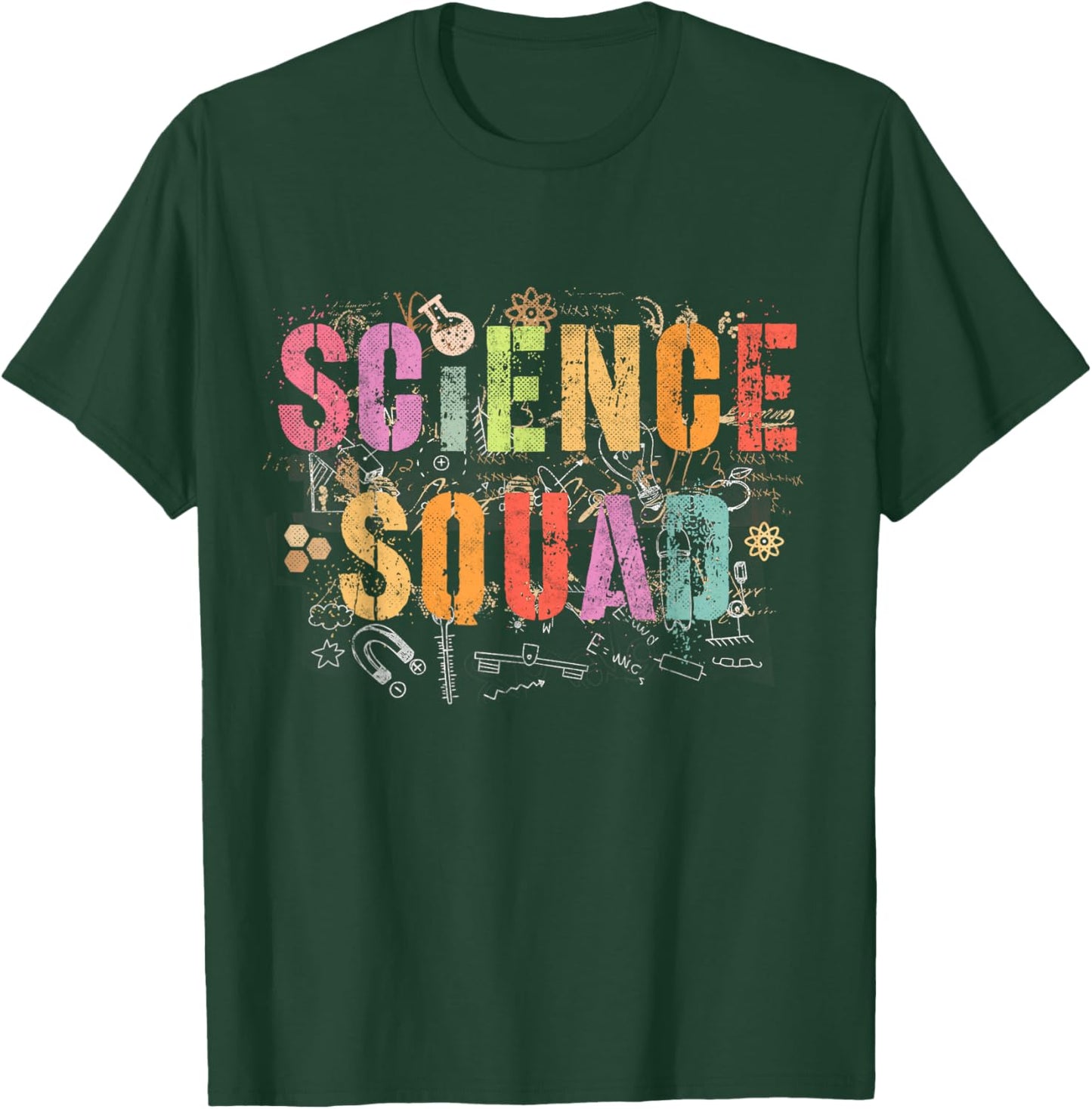 Vintage SCIENCE SQUAD Technology Teacher Team Student STEM T-Shirt - T-Shirt | Forest