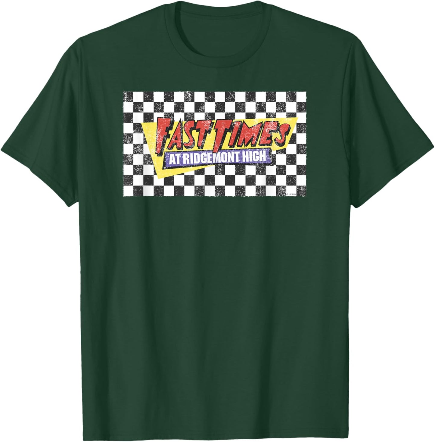 Fast Times at Ridgemont High Checked Logo T-Shirt - T-Shirt | Forest