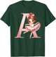 Ballerina Girl Dancing Name First Letter A Girly Tutu Ballet T-Shirt - T-Shirt | Forest
