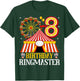 8th Birthday Ringmaster Circus Carnival Kids 8 Years Old T-Shirt - T-Shirt | Forest