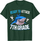 Ready to Attack 7th Grade Back to school T-Shirt - T-Shirt | Forest