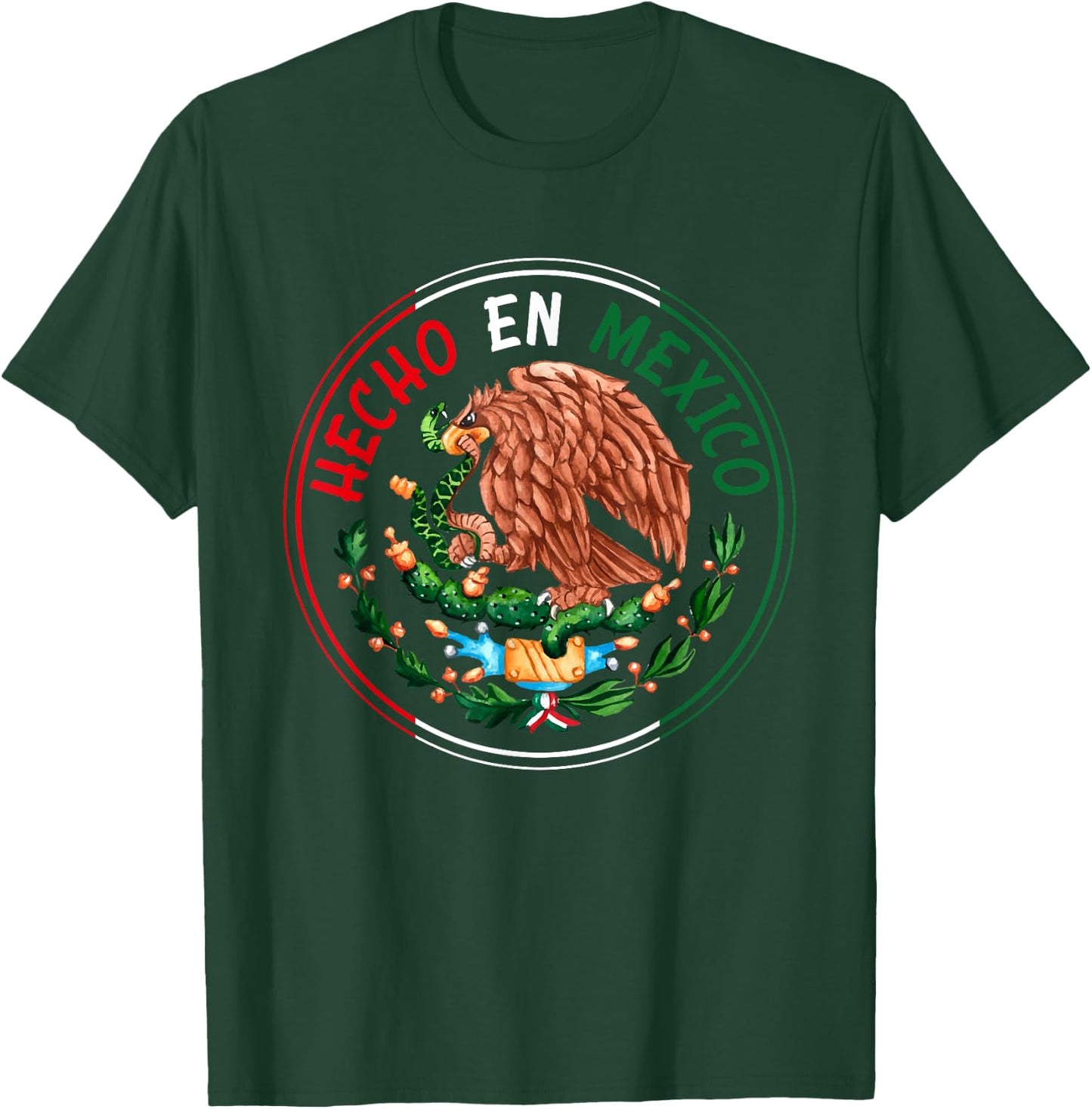 Mexican Eagle Hecho En Mexico T-Shirt - T-Shirt | Forest