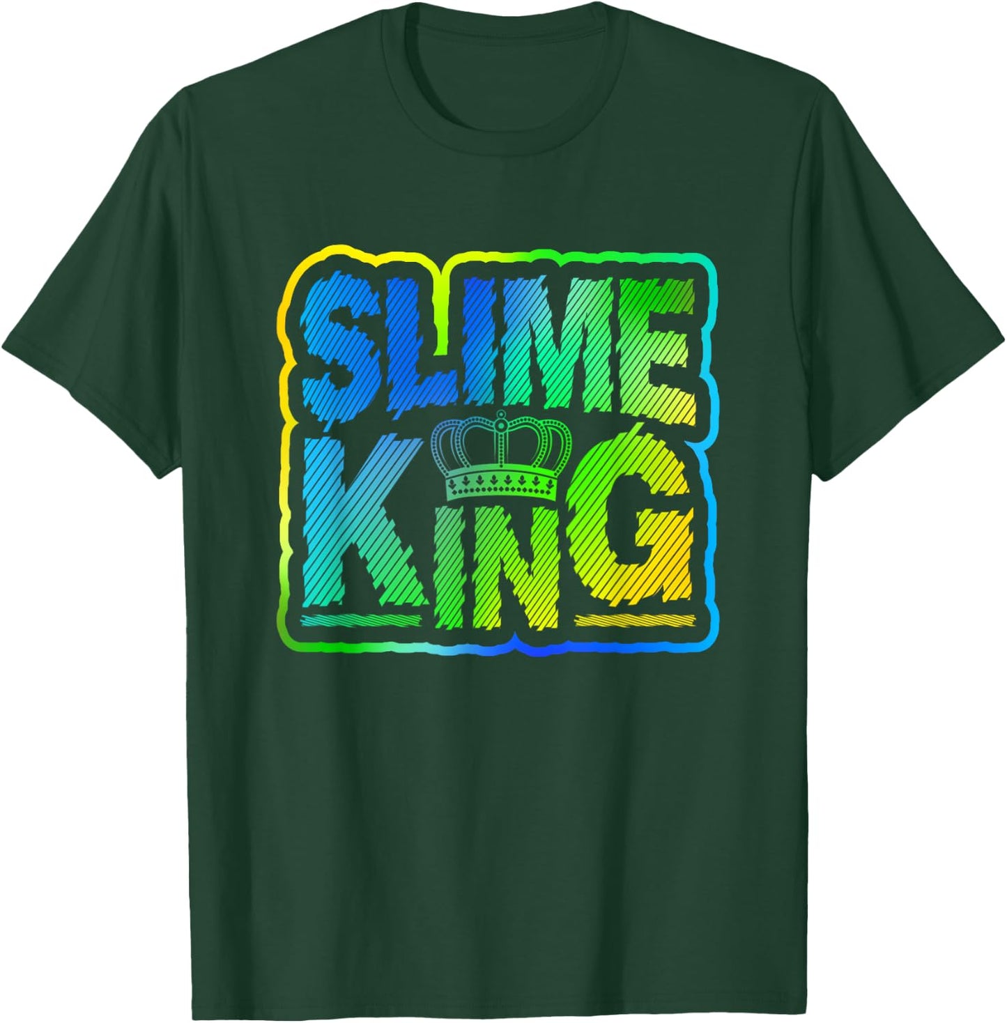 Slime King Boys Birthday Supplies DIY Party Kit T-Shirt - T-Shirt | Forest