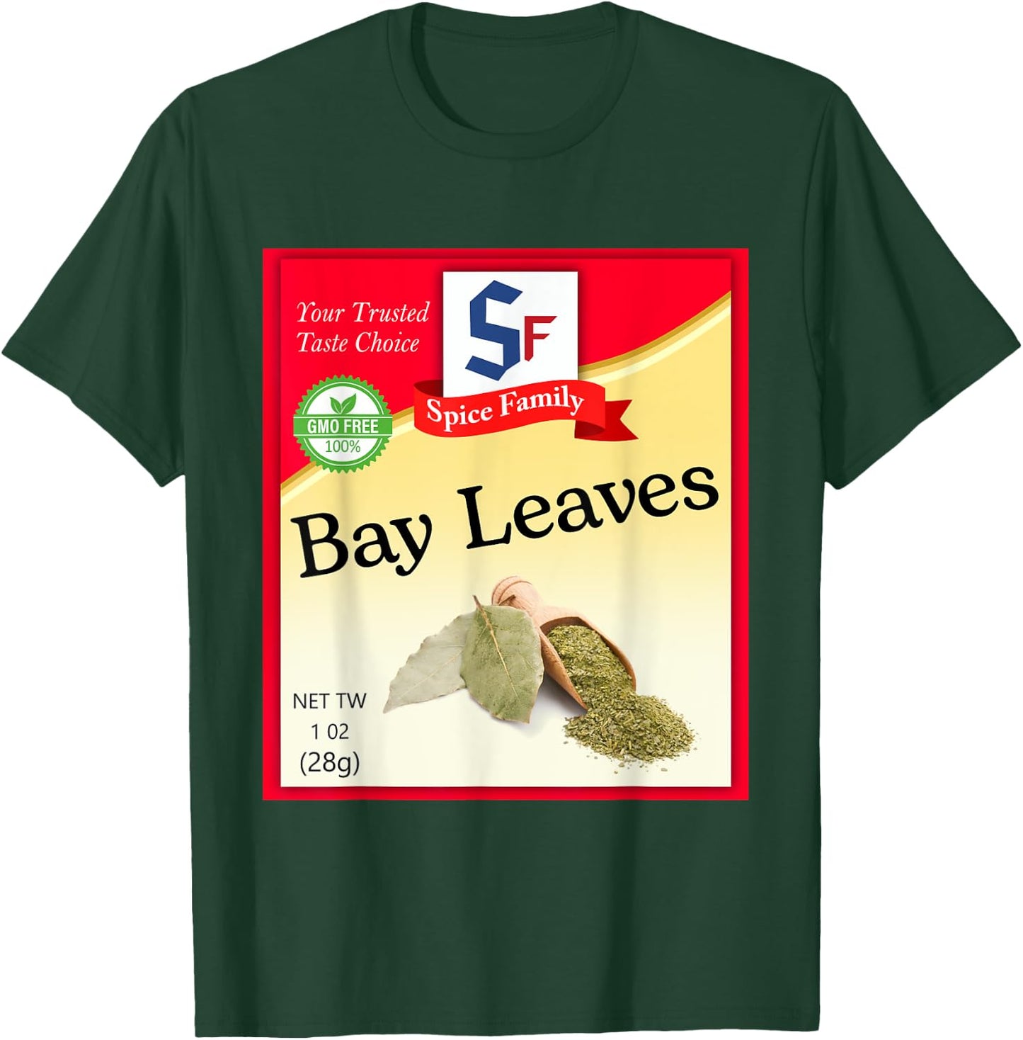 Bay Leaves Condiment Costume Holiday Spice Costumes T-Shirt - T-Shirt | Forest