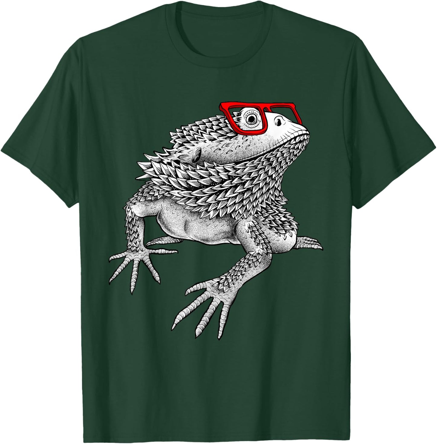 Cool Bearded Dragon Women Reptile Lover Lizard Nerdy Small T-Shirt - T-Shirt | Forest