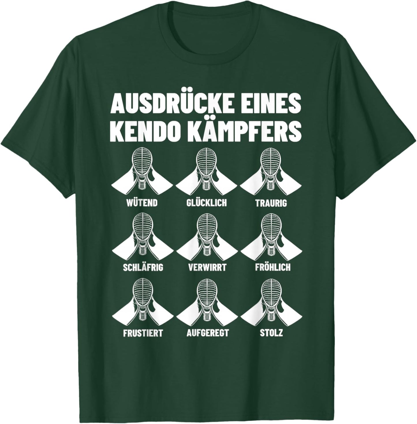Japanischer Schwertkampf Bogu Kendo Kampfkunst Kendoka T-Shirt - T-Shirt | Forest